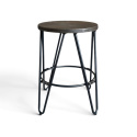 Hocker \'Rustik\' 45cm - Holz/Stahl