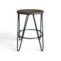 Hocker \'Rustik\' 45cm - Holz/Stahl