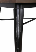 Tisch Genua - Schwarz/Antik