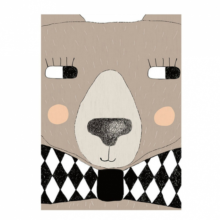 Leinwandplakat - Glücklicher Bär