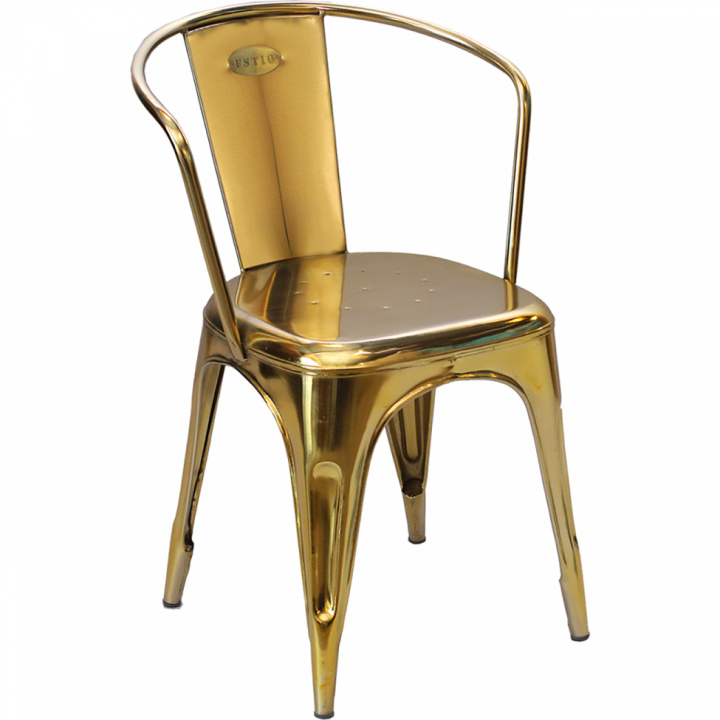 Stuhl 'Living' - Messing