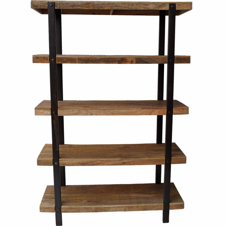 Bücherregal - Eisen und Holz