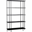 Bücherregal \'Simple\' 5 Regalböden - Schwarz