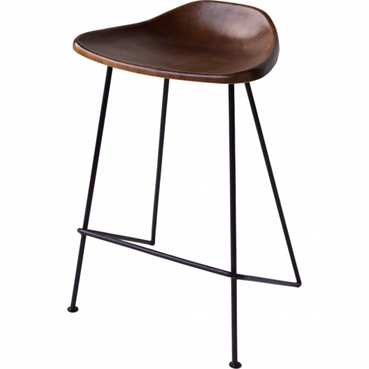 Barhocker \'Sit 62\' - Leder / Eisen in der Gruppe Möbel / Stühle und Polstermöbel / Barhocker & Barstühle bei Reforma (ma1132)