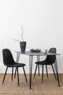 Essgruppe \'Glas Forma\' - 1 Tisch & 4 Stühle