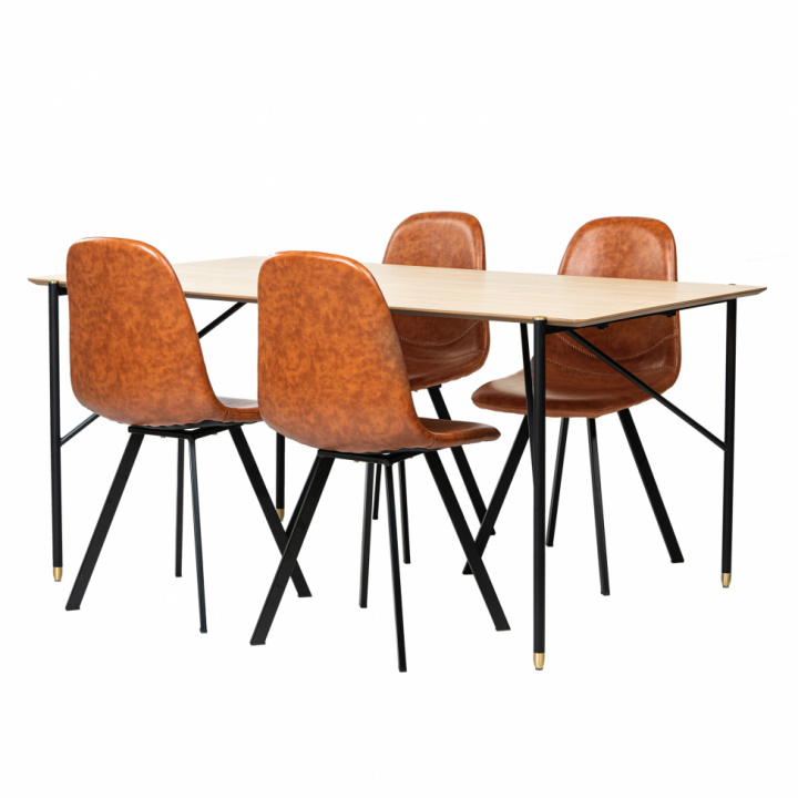  Essgruppe 'Hornstull Carrie' - 1 Tisch & 4 Stühle