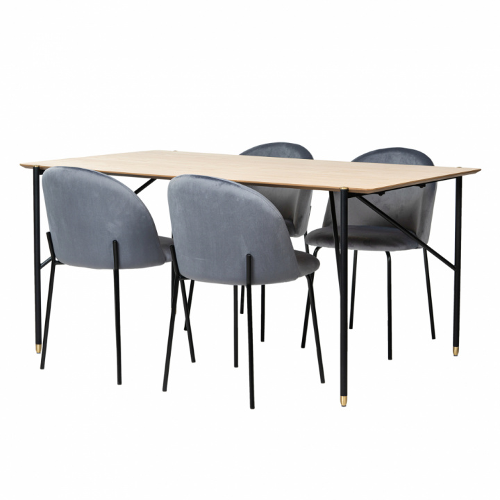 Essgruppe 'Hornstull Elegant' - 1 Tisch & 4 Stühle