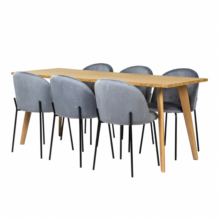 Essgruppe \'Nordic Elegant\' - 1 Tisch & 6 Stühle in der Gruppe Möbel / Tische / Essgruppen bei Reforma (matgrupp35)