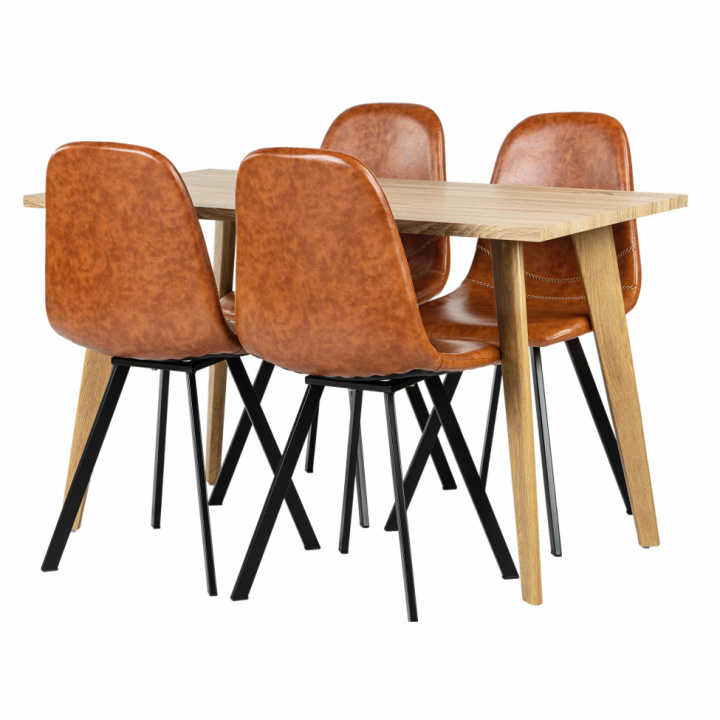 Essensgruppe \'Nordic Carrie\' - 1 Tisch & 4 Stühle in der Gruppe Möbel / Tische / Essgruppen bei Reforma (matgrupp37)