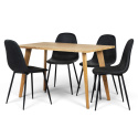  Essgruppe \'Nordic Shape\' - 1 Tisch & 4 Stühle