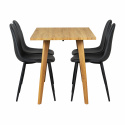  Essgruppe \'Nordic Shape\' - 1 Tisch & 4 Stühle