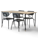  Essgruppe \'Kungsholmen Hornstull\' - 1 Tisch & 4 Stühle