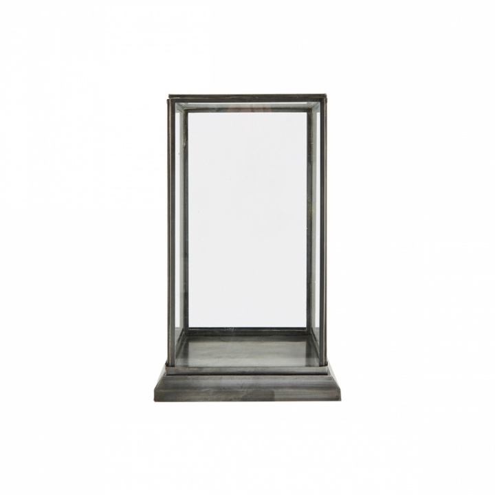 Glasständer / Vitrine - Glas und Metall - Hausarzt