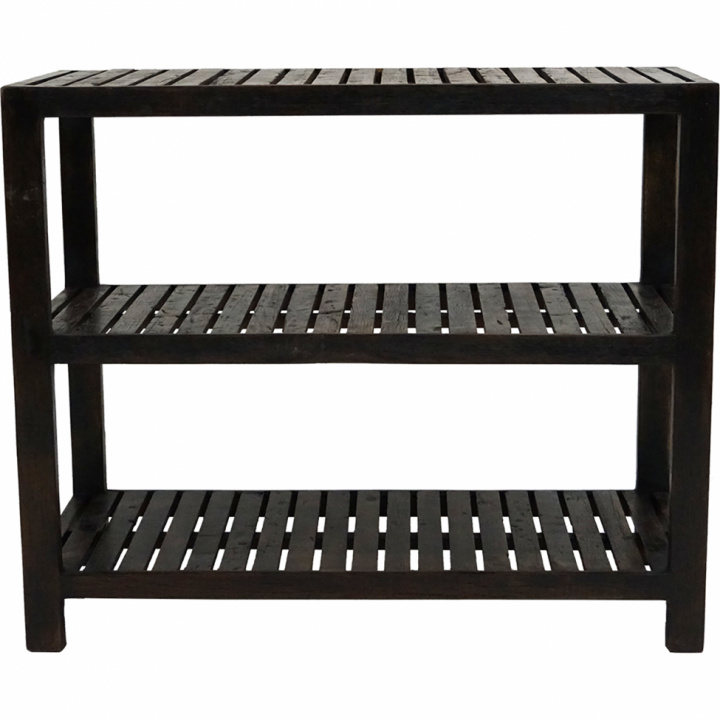 Regal/Beistelltisch 'Franklyn' - Schwarz Holz 