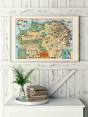 Plakat - Karte von San Francisco