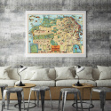 Plakat - Karte von San Francisco