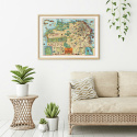 Plakat - Karte von San Francisco